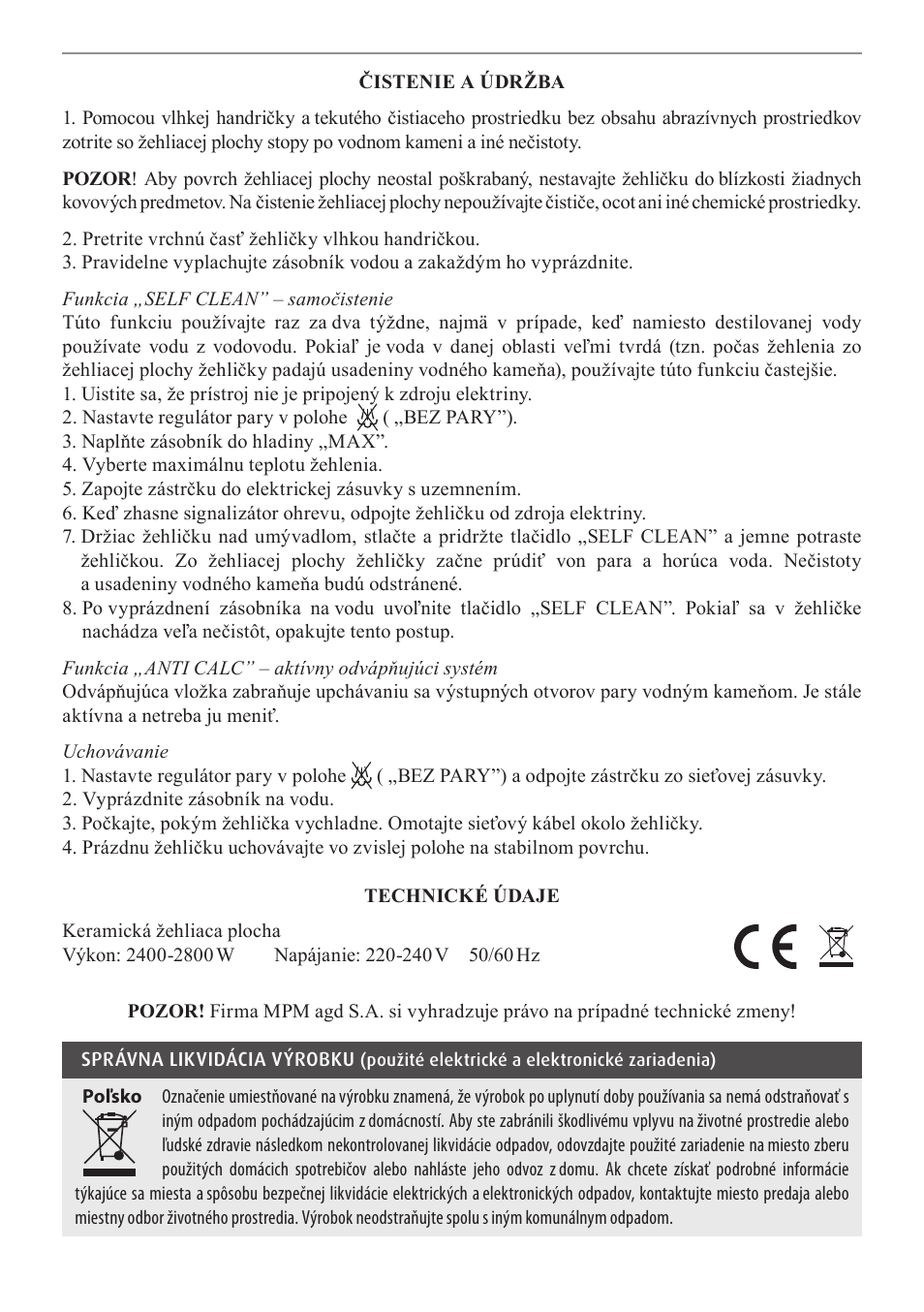 MPM MZE-04 User Manual | Page 28 / 36