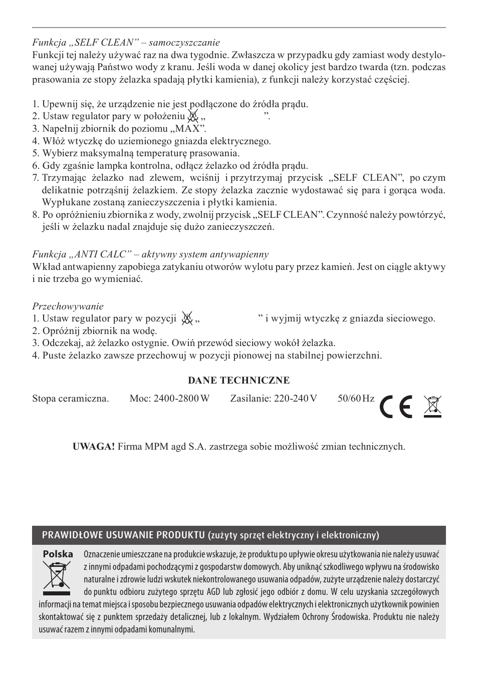 MPM MZE-04 User Manual | Page 7 / 36
