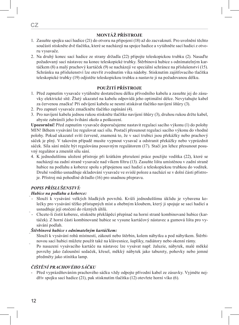 MPM MOD-05 User Manual | Page 12 / 48