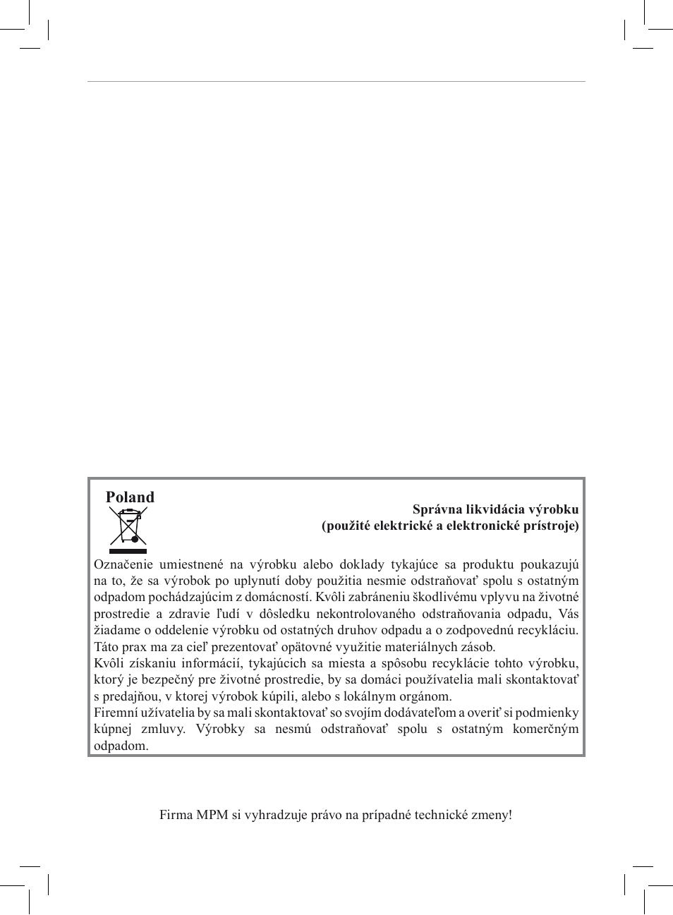Poland | MPM MOD-04 User Manual | Page 40 / 48
