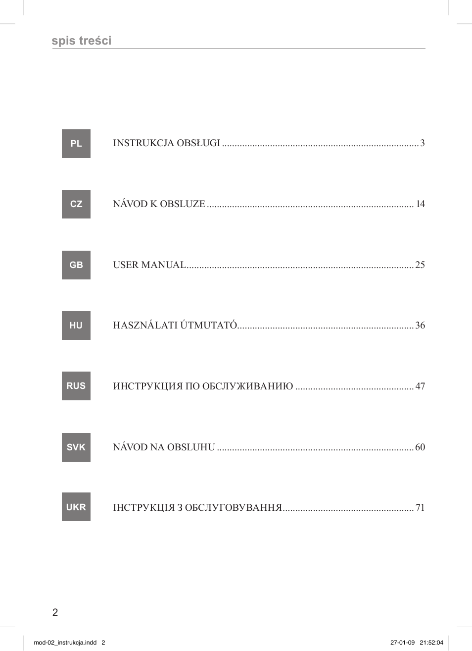 MPM MOD-02 User Manual | Page 2 / 84