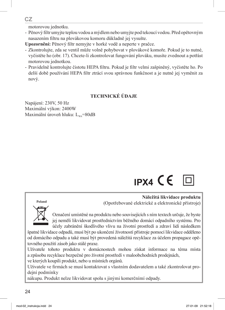 MPM MOD-02 User Manual | Page 24 / 84