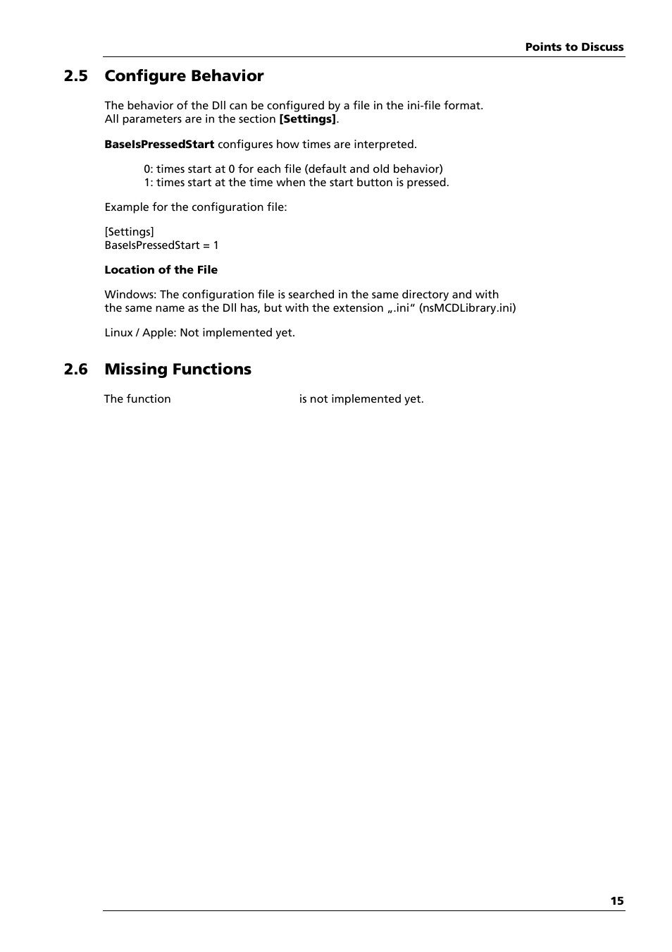 5 configure behavior, 6 missing functions | Multichannel Systems MATLAB Manual User Manual | Page 14 / 21