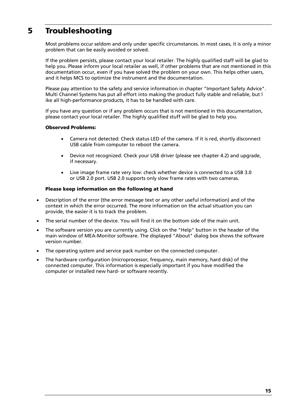 5troubleshooting | Multichannel Systems MEA-VMT Manual User Manual | Page 15 / 17