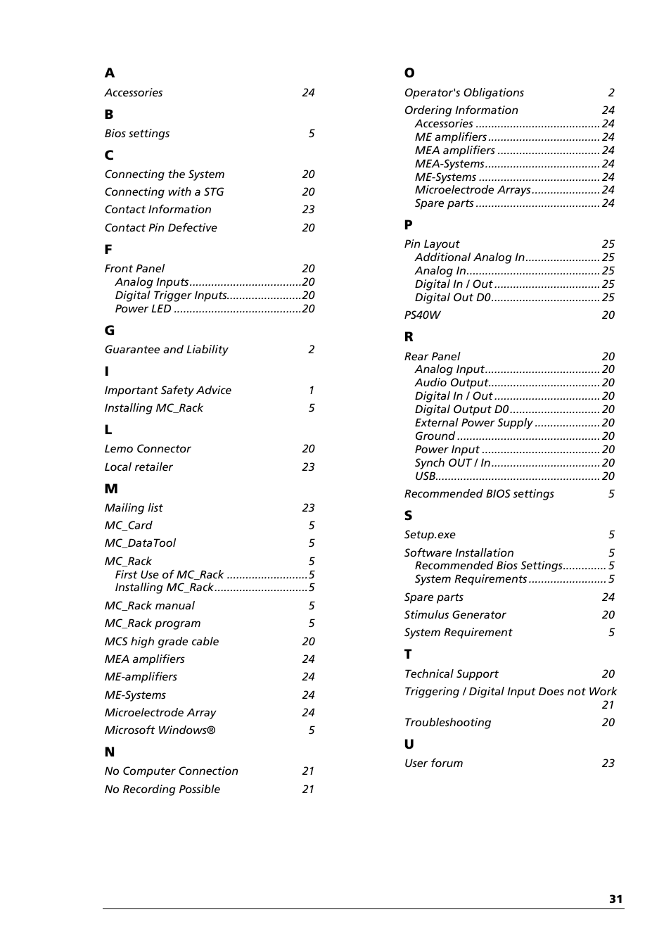 Multichannel Systems USB-ME64-128-256-Systems Manual User Manual | Page 35 / 36