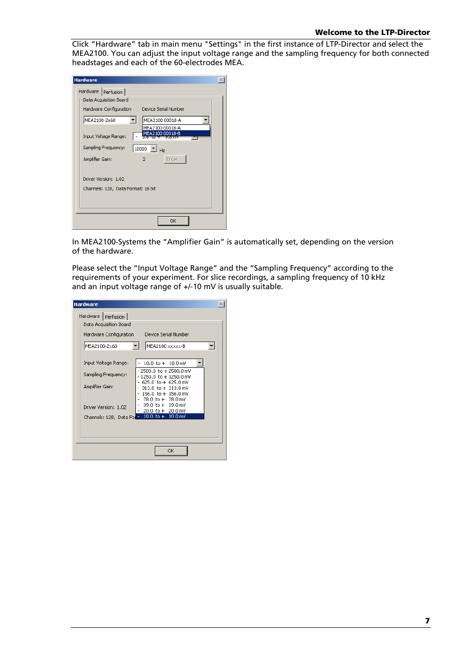Multichannel Systems LTP-Director Manual User Manual | Page 11 / 89