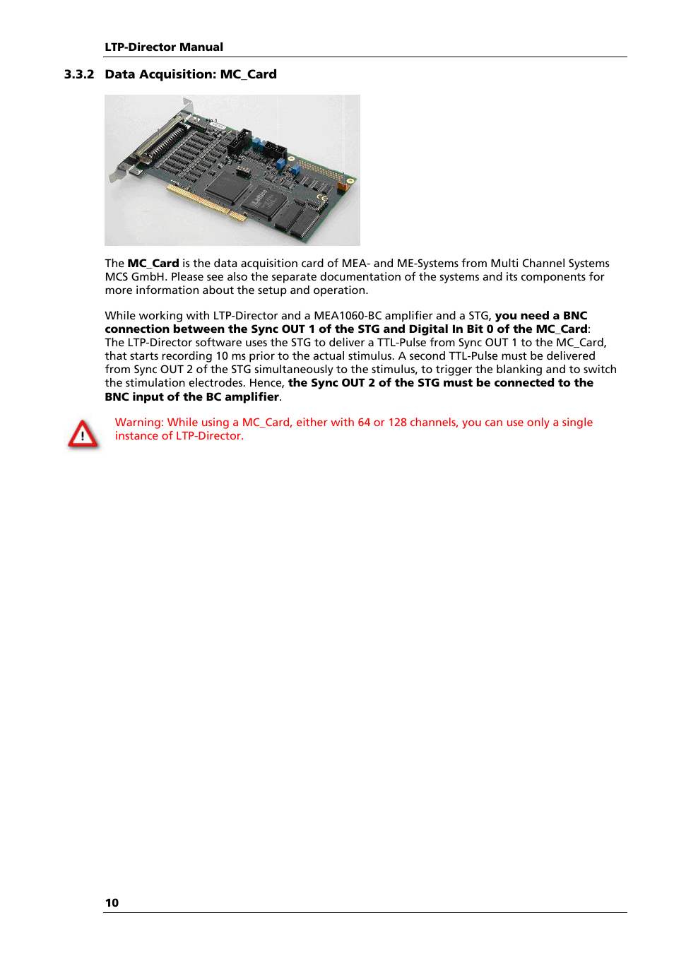 Multichannel Systems LTP-Director Manual User Manual | Page 14 / 89