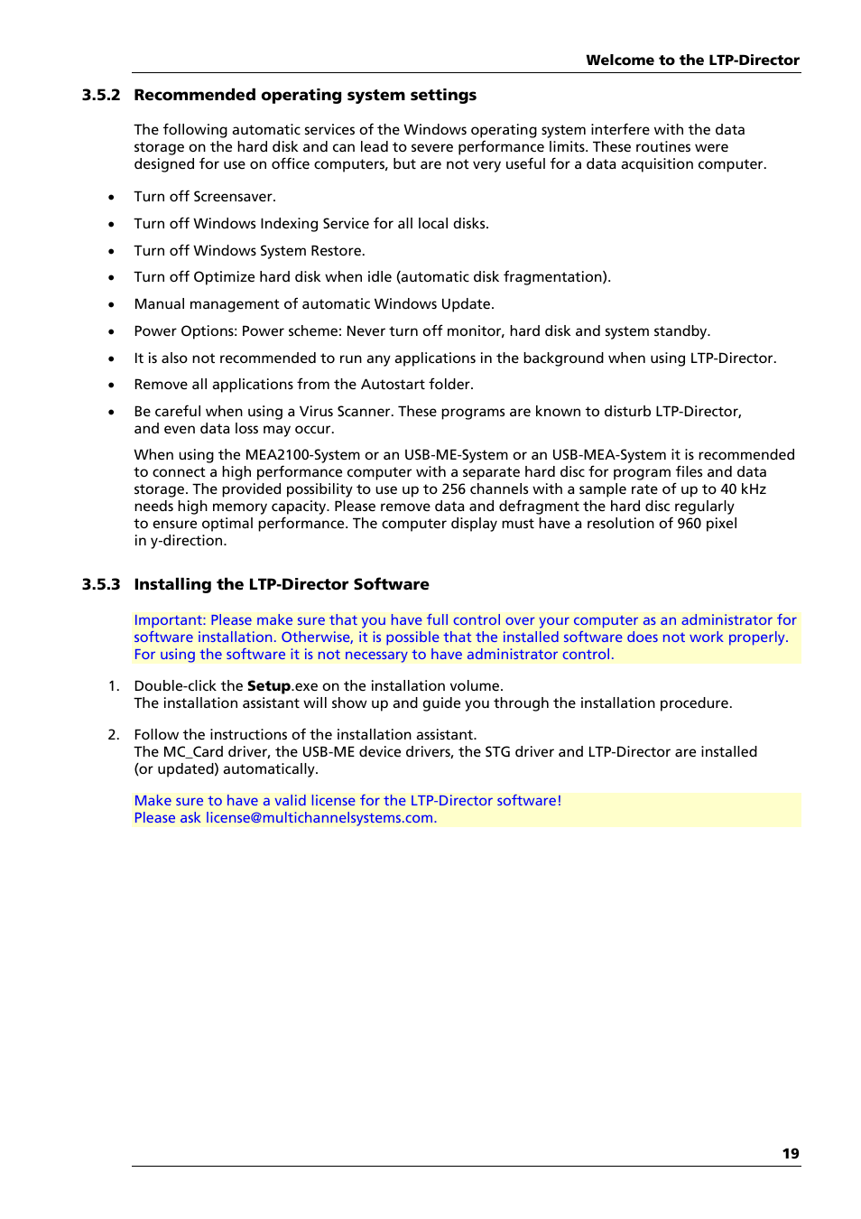 Multichannel Systems LTP-Director Manual User Manual | Page 23 / 89