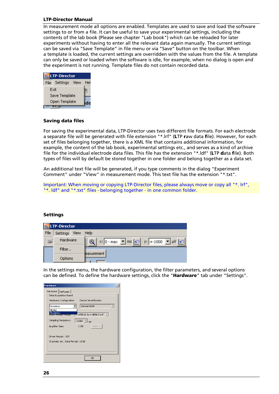 Multichannel Systems LTP-Director Manual User Manual | Page 30 / 89