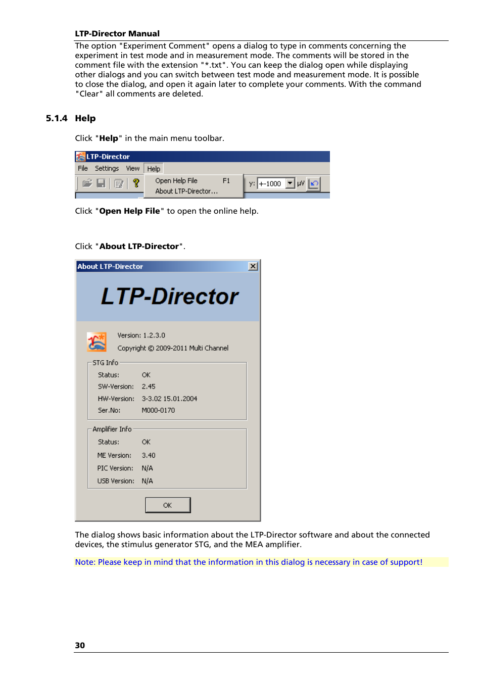 Multichannel Systems LTP-Director Manual User Manual | Page 34 / 89