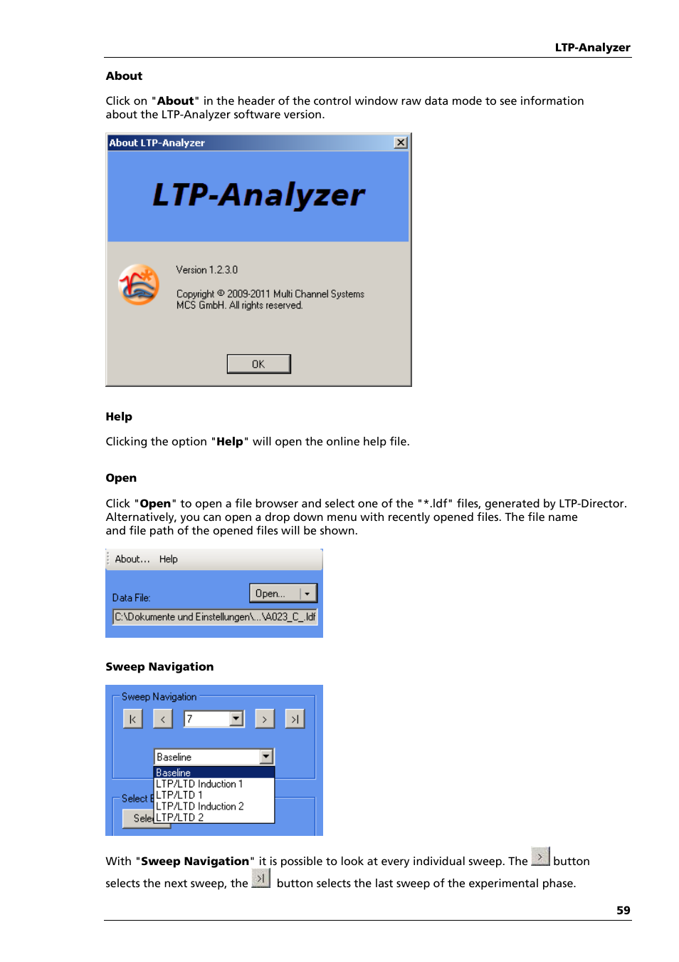 Multichannel Systems LTP-Director Manual User Manual | Page 63 / 89