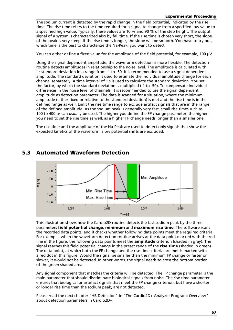 3 automated waveform detection | Multichannel Systems Cardio2D Manual User Manual | Page 71 / 123