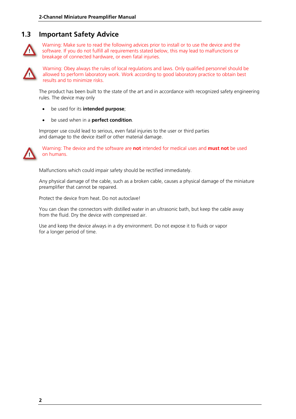 3 important safety advice | Multichannel Systems MPA2I Manual User Manual | Page 6 / 12