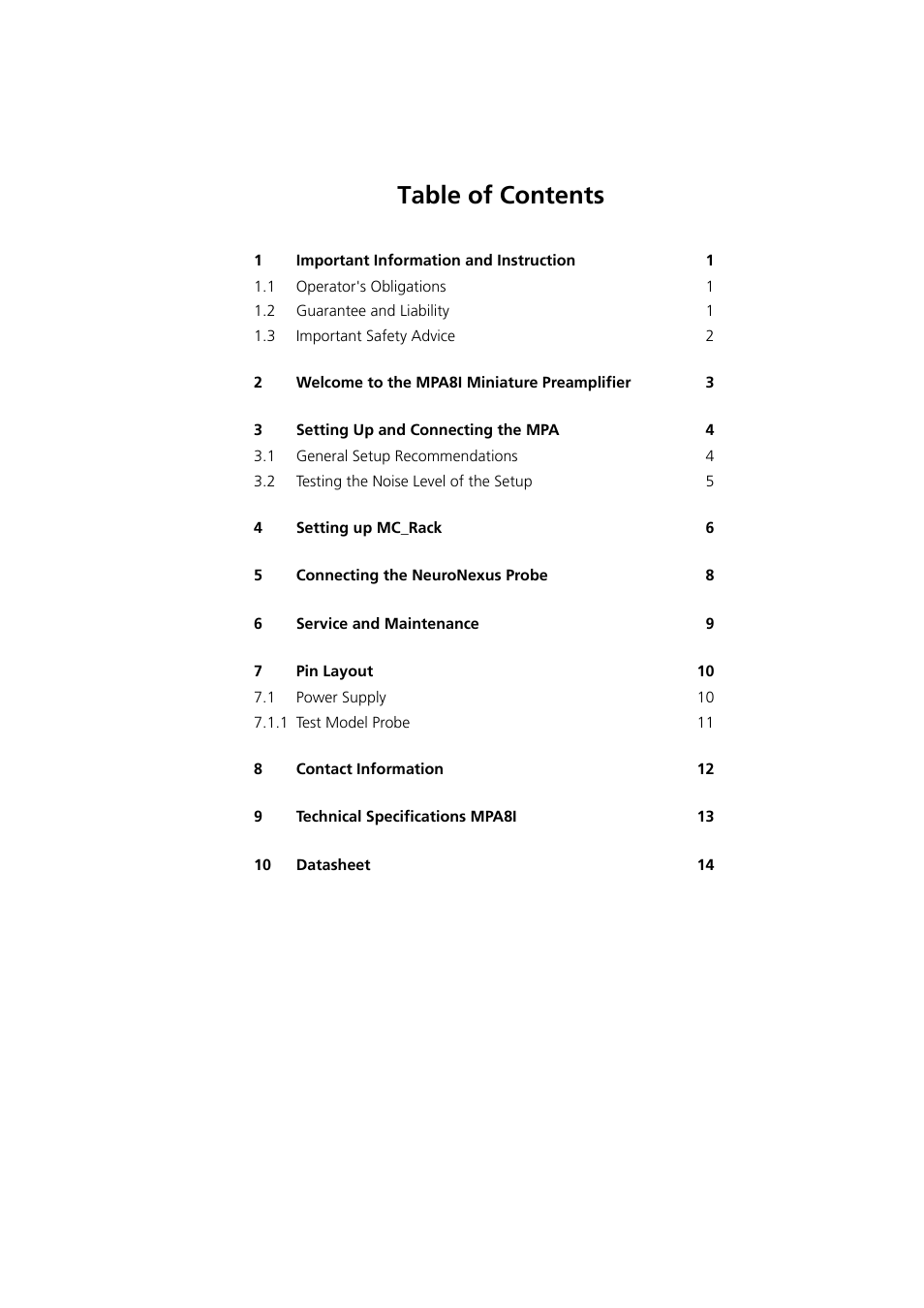 Multichannel Systems MPA8I Manual User Manual | Page 5 / 22