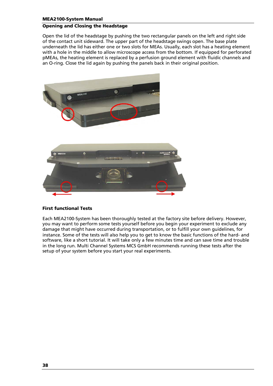 Multichannel Systems MEA2100-System Manual User Manual | Page 42 / 72