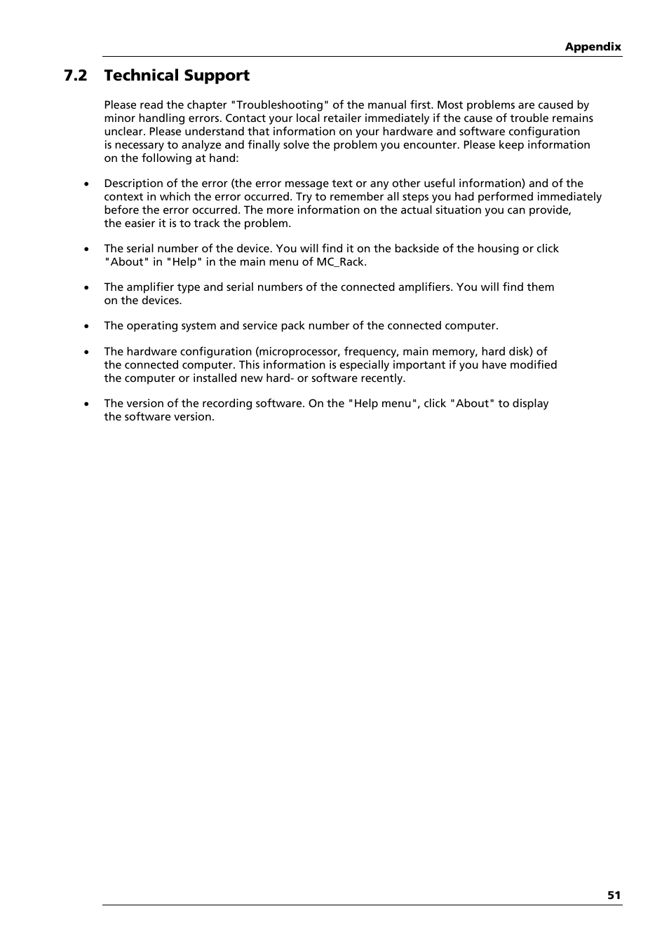 2 technical support | Multichannel Systems MEA2100-System Manual User Manual | Page 55 / 72