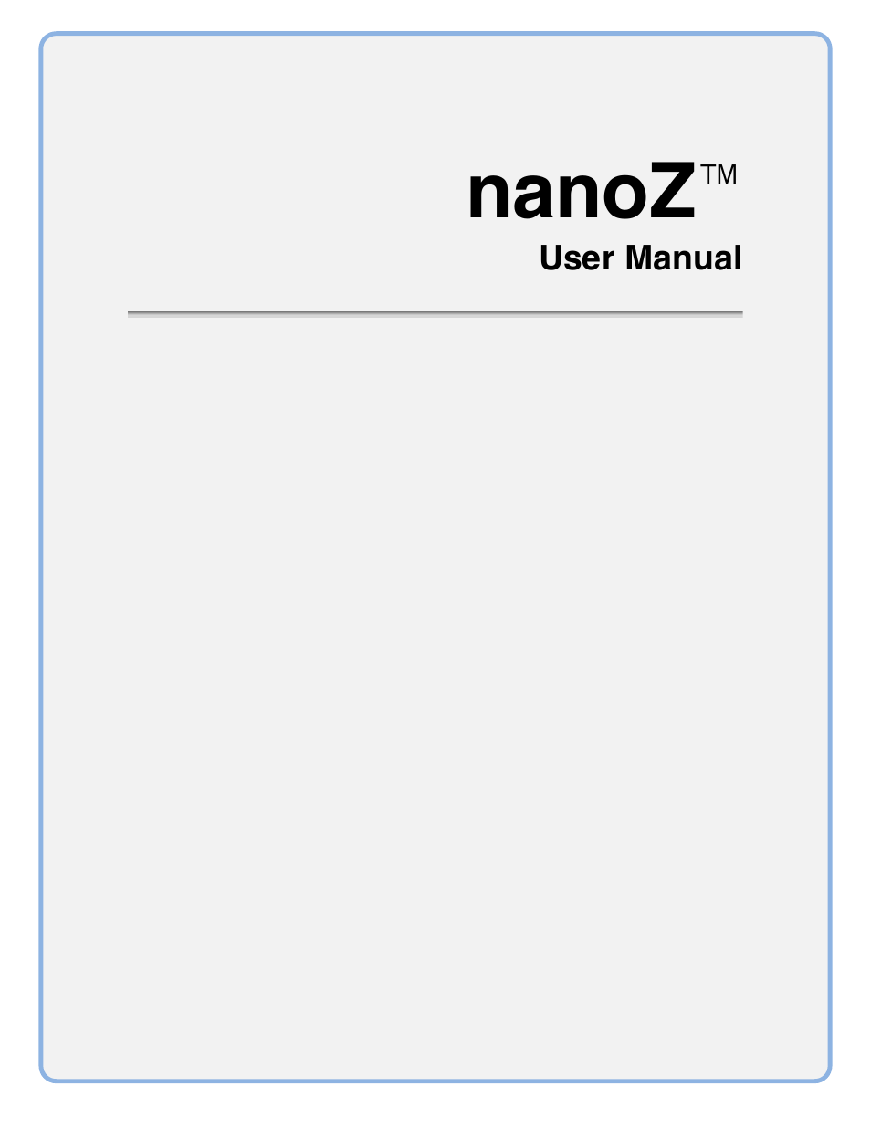 Multichannel Systems nanoZ manual User Manual | 45 pages