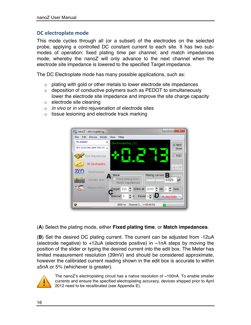 Ab c d | Multichannel Systems nanoZ manual User Manual | Page 20 / 45