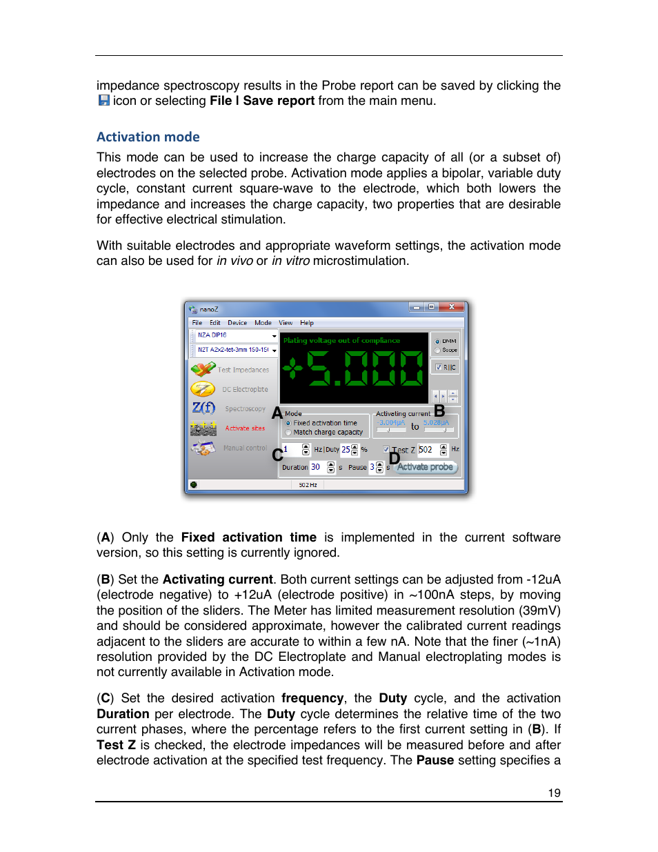 Ab c d | Multichannel Systems nanoZ manual User Manual | Page 23 / 45
