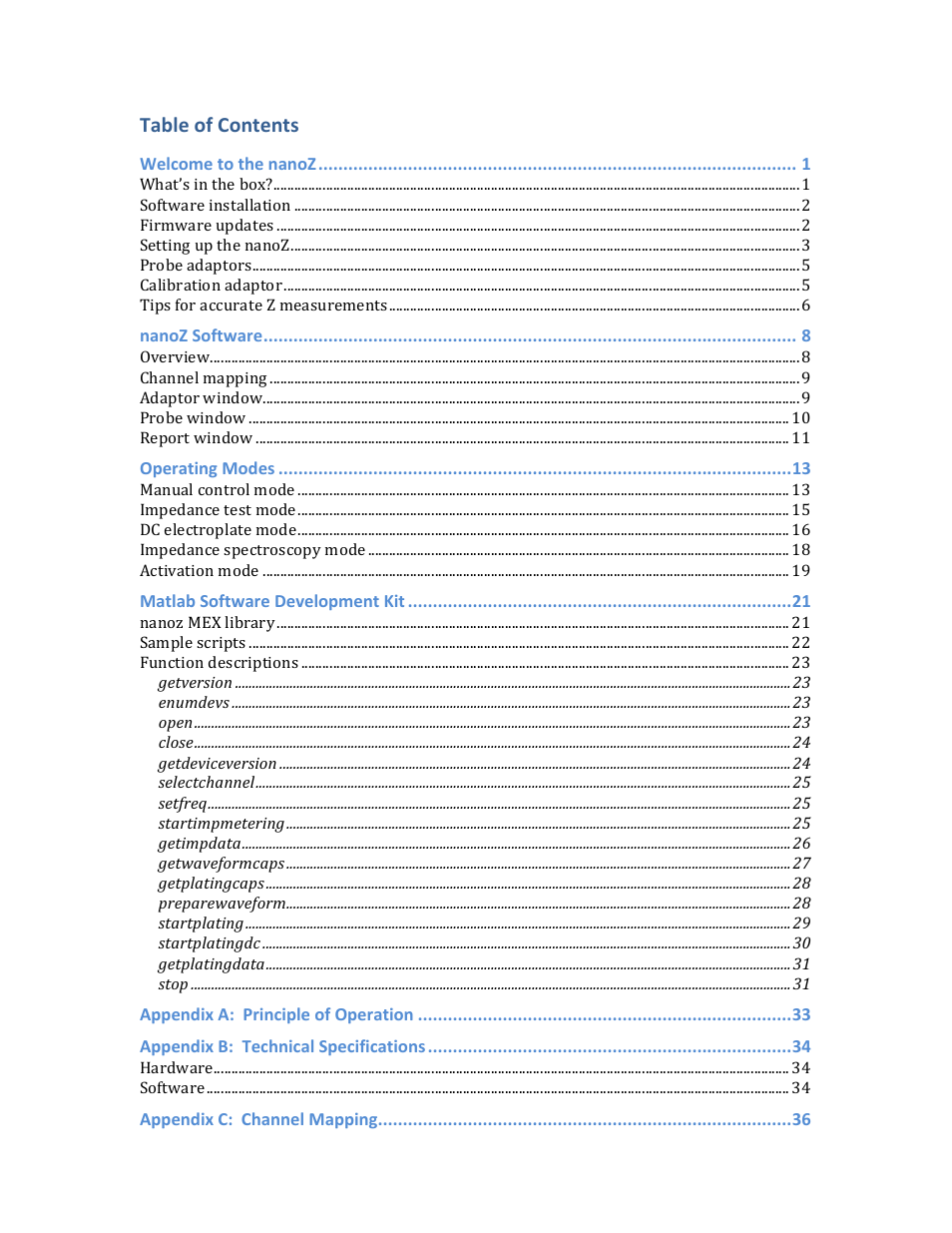 Multichannel Systems nanoZ manual User Manual | Page 3 / 45