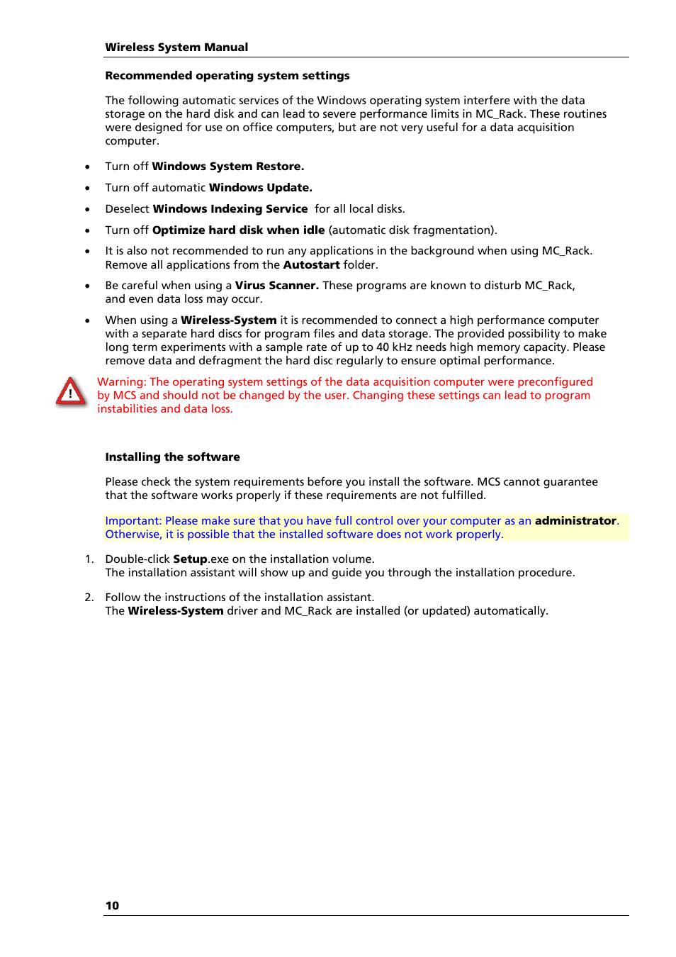 Multichannel Systems Wireless-System Manual User Manual | Page 14 / 62