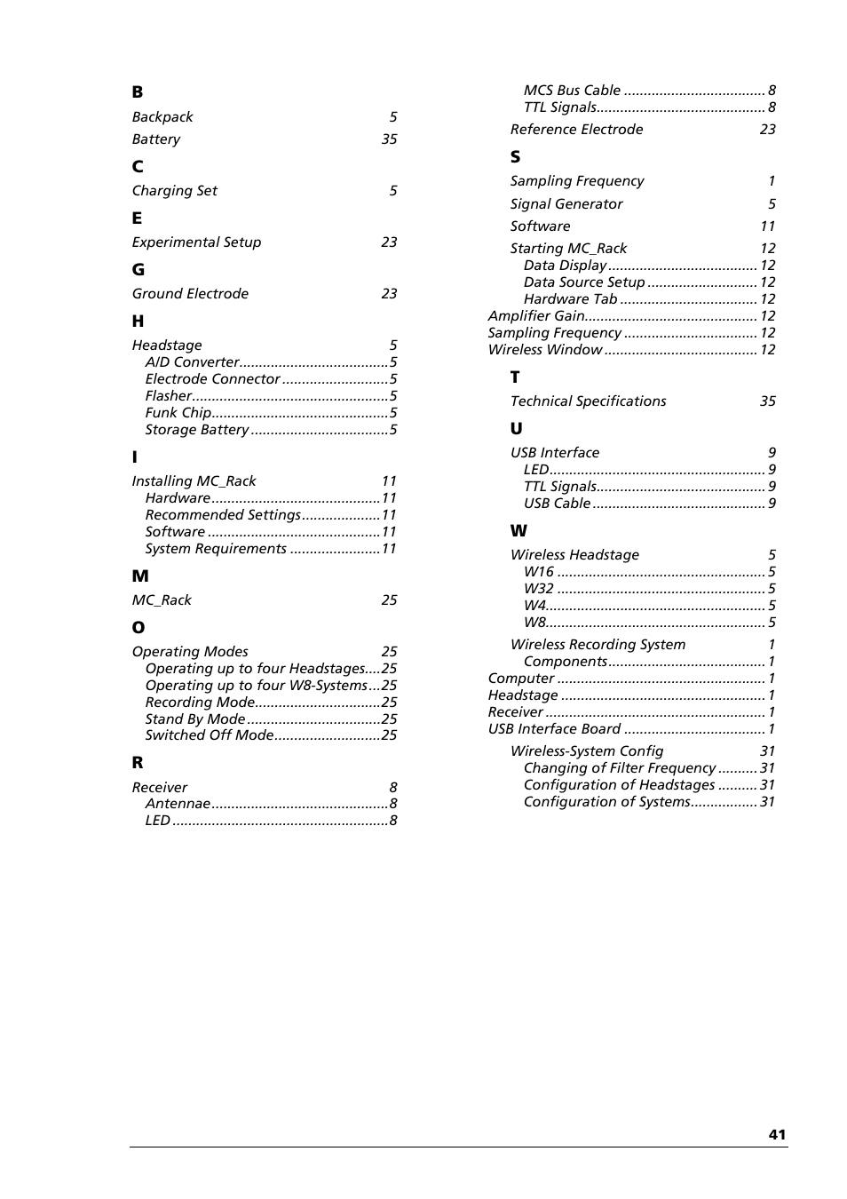 Multichannel Systems Wireless-System Manual User Manual | Page 61 / 62
