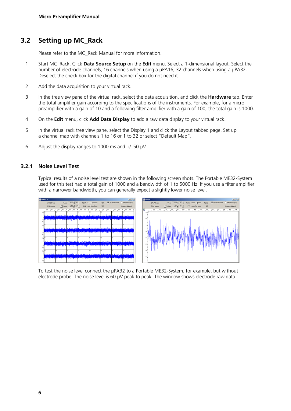 2 setting up mc_rack | Multichannel Systems µPA16+32 Manual User Manual | Page 10 / 21