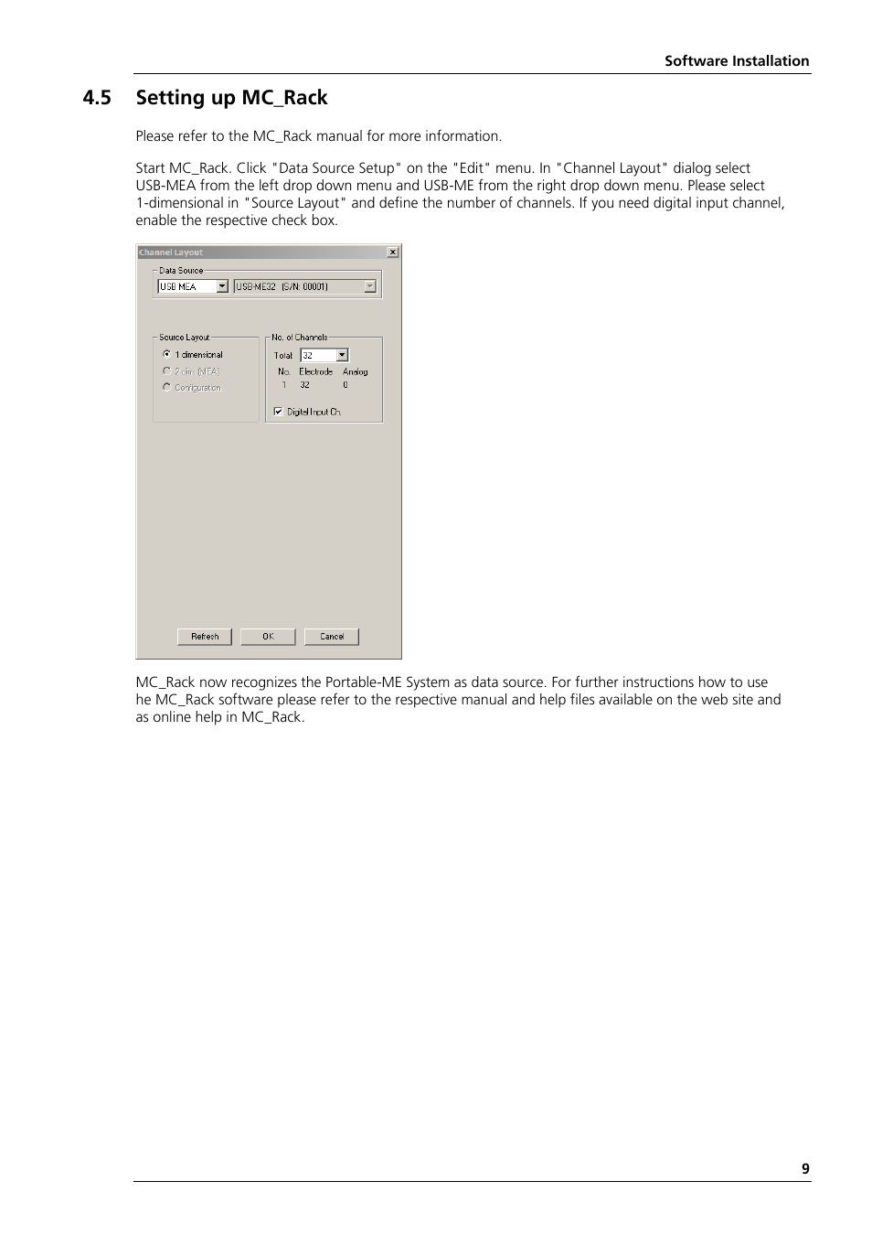 5 setting up mc_rack | Multichannel Systems Portable_ME-System Manual User Manual | Page 13 / 45