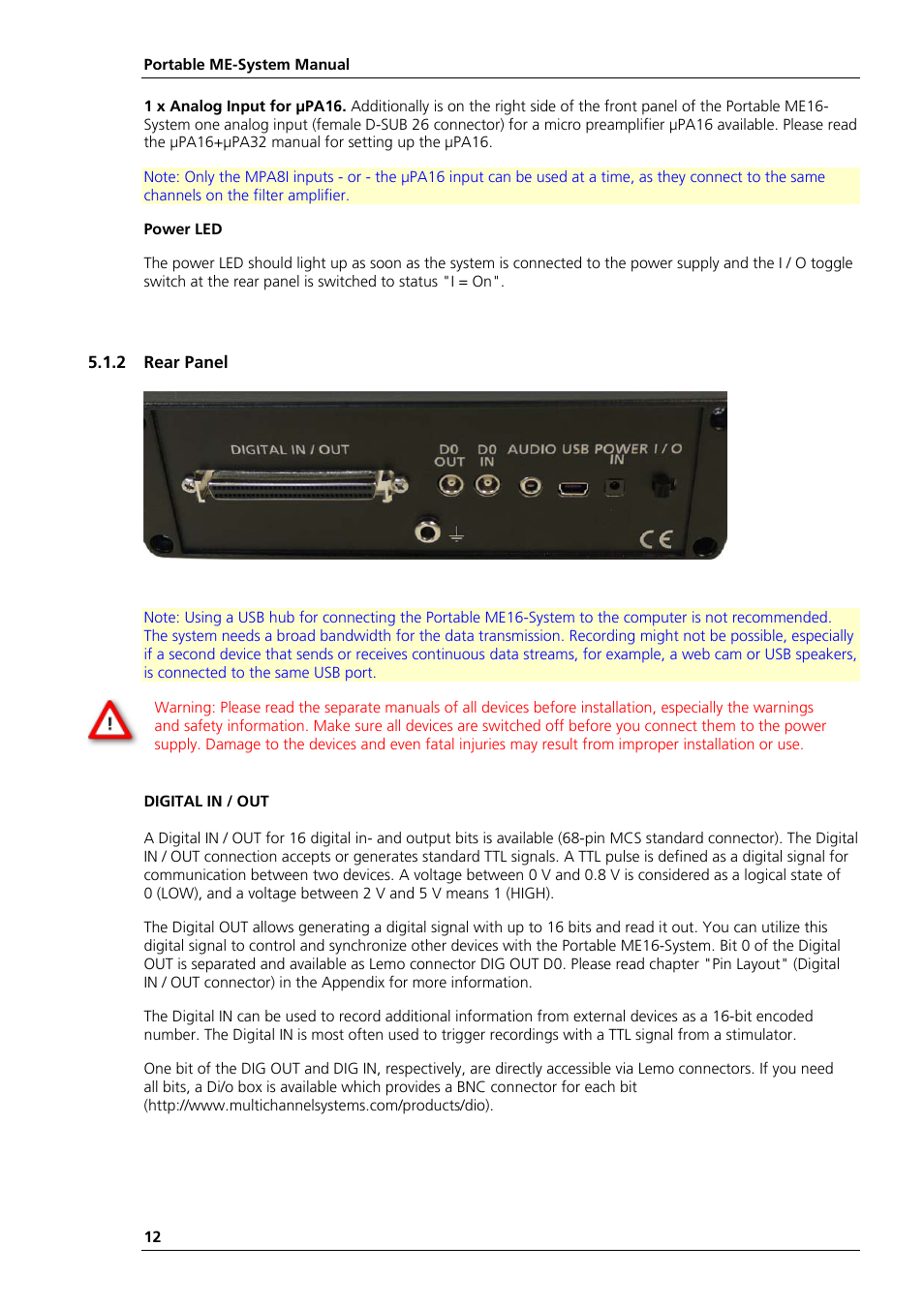 Multichannel Systems Portable_ME-System Manual User Manual | Page 16 / 45