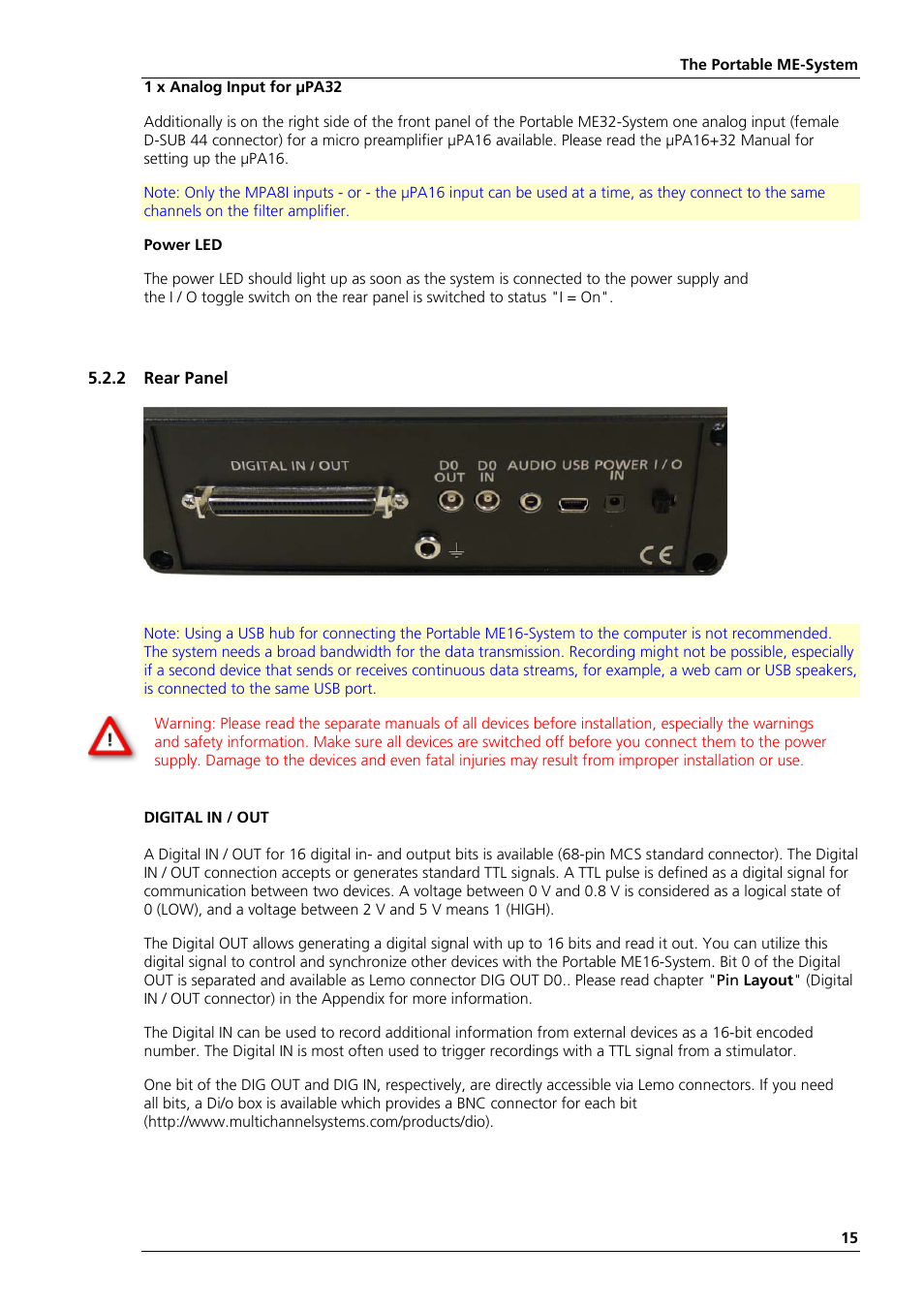 Multichannel Systems Portable_ME-System Manual User Manual | Page 19 / 45