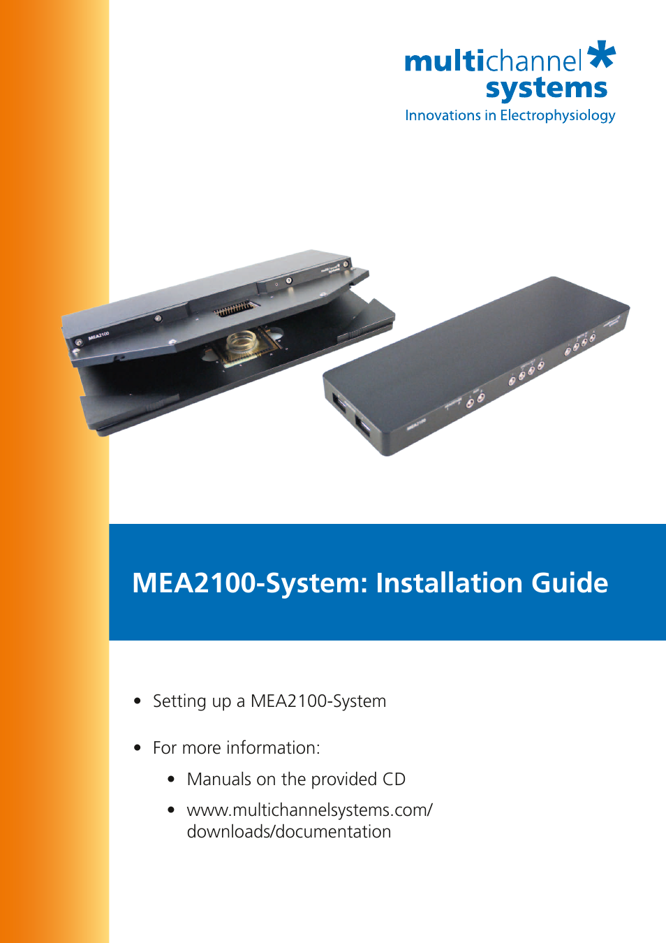 Multichannel Systems MEA2100-System User Manual | 6 pages