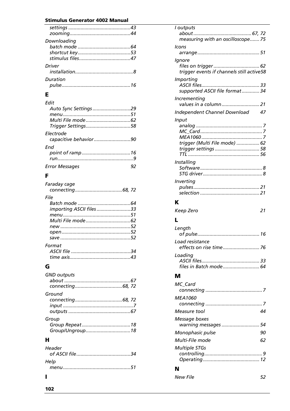 Multichannel Systems STG4002 Manual User Manual | Page 106 / 110