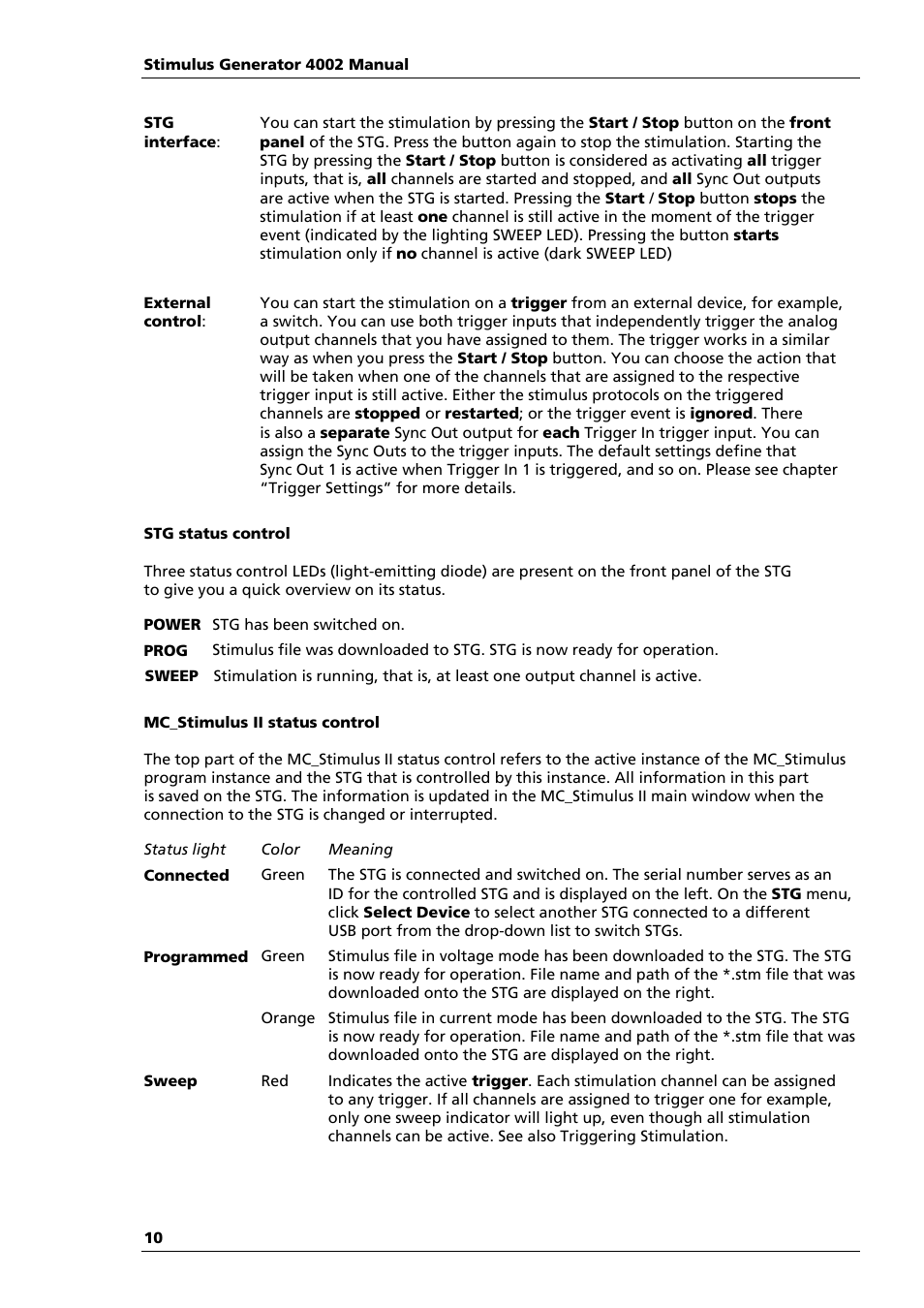 Multichannel Systems STG4002 Manual User Manual | Page 14 / 110