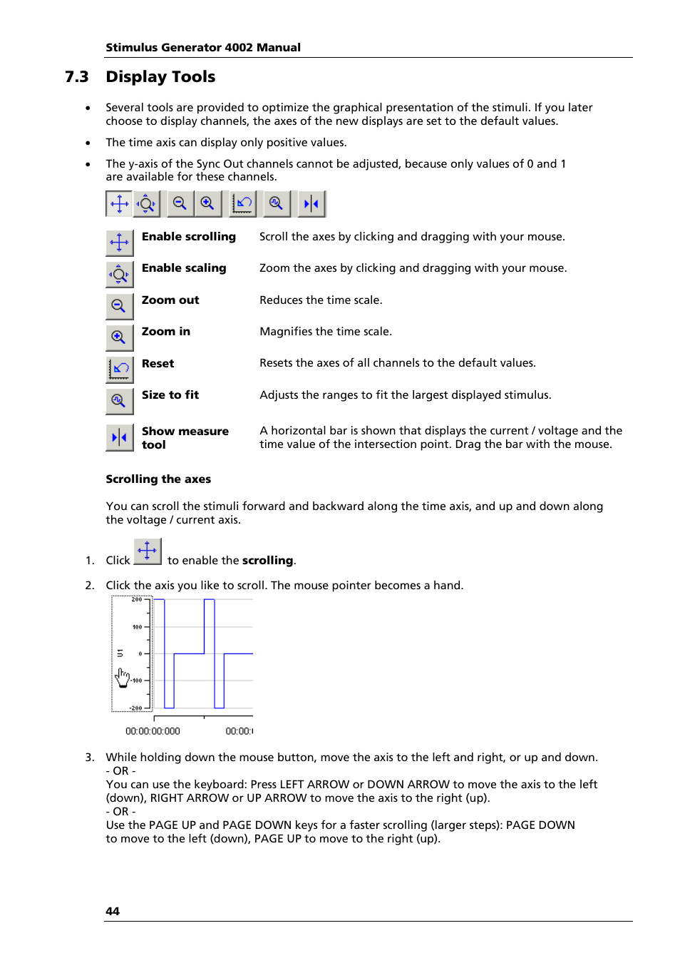 3 display tools | Multichannel Systems STG4002 Manual User Manual | Page 48 / 110