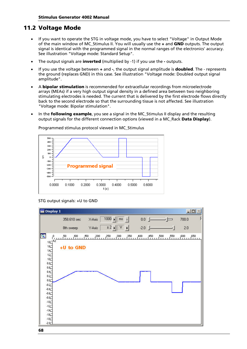 2 voltage mode | Multichannel Systems STG4002 Manual User Manual | Page 72 / 110