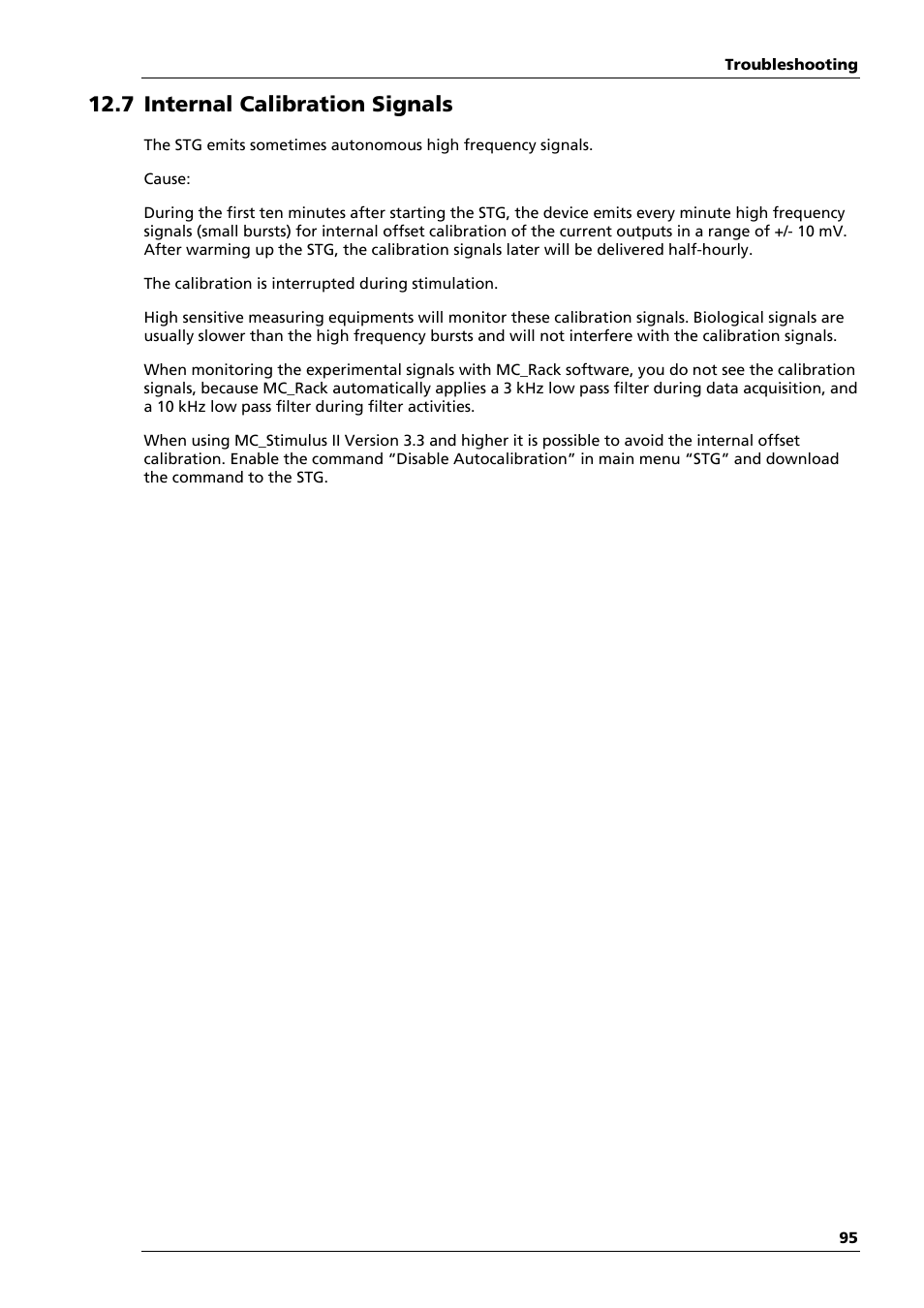 7 internal calibration signals | Multichannel Systems STG4002 Manual User Manual | Page 99 / 110