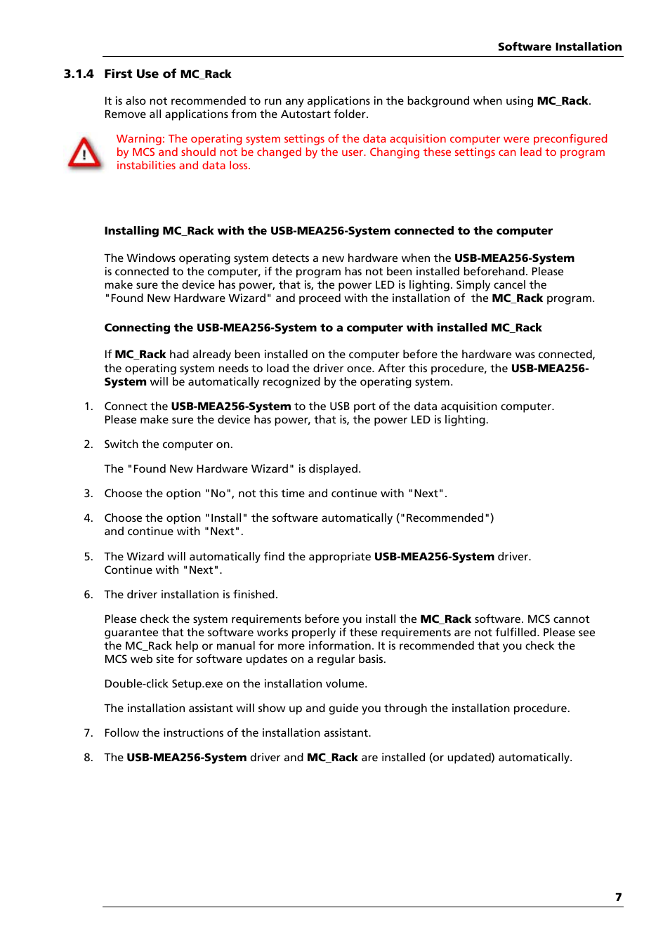 Multichannel Systems USB-MEA256-System Manual User Manual | Page 13 / 66