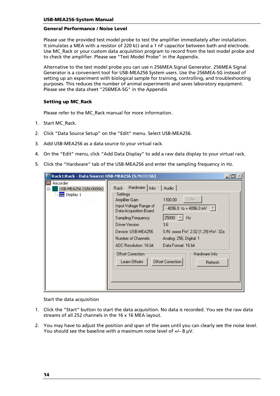 Multichannel Systems USB-MEA256-System Manual User Manual | Page 20 / 66