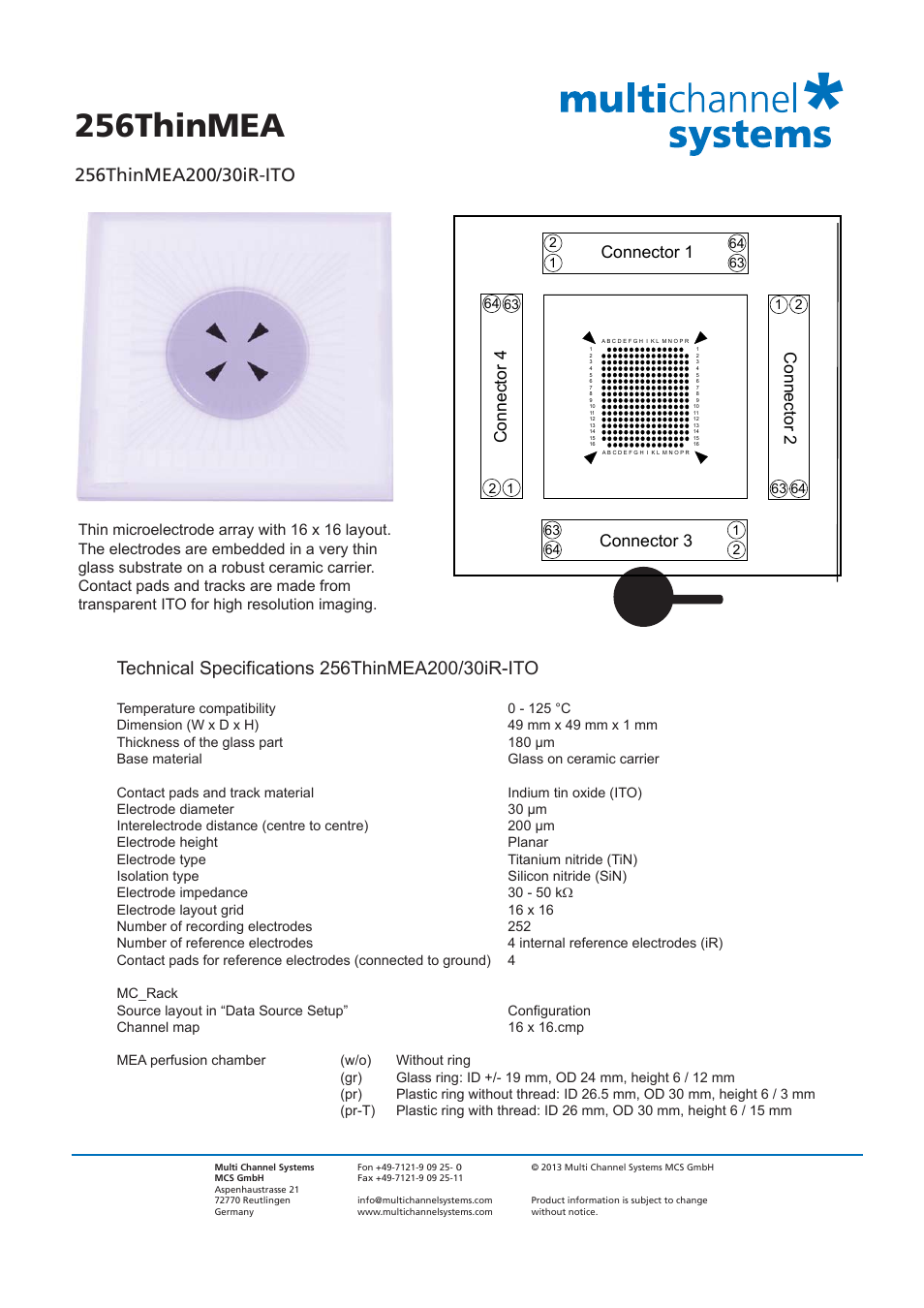 256thinmea | Multichannel Systems MEA Manual User Manual | Page 105 / 135