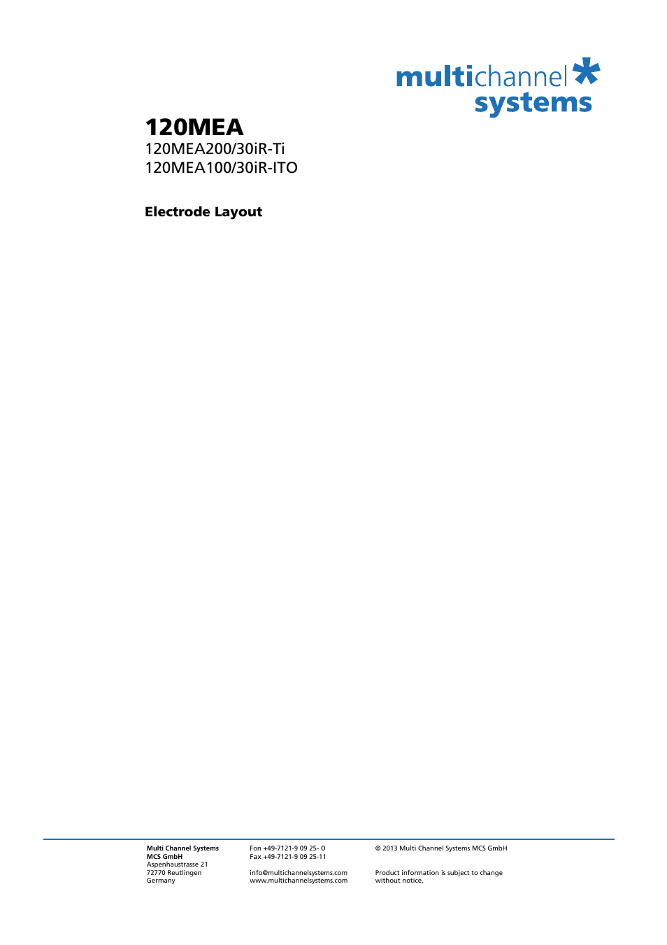 120mea | Multichannel Systems MEA Manual User Manual | Page 119 / 135