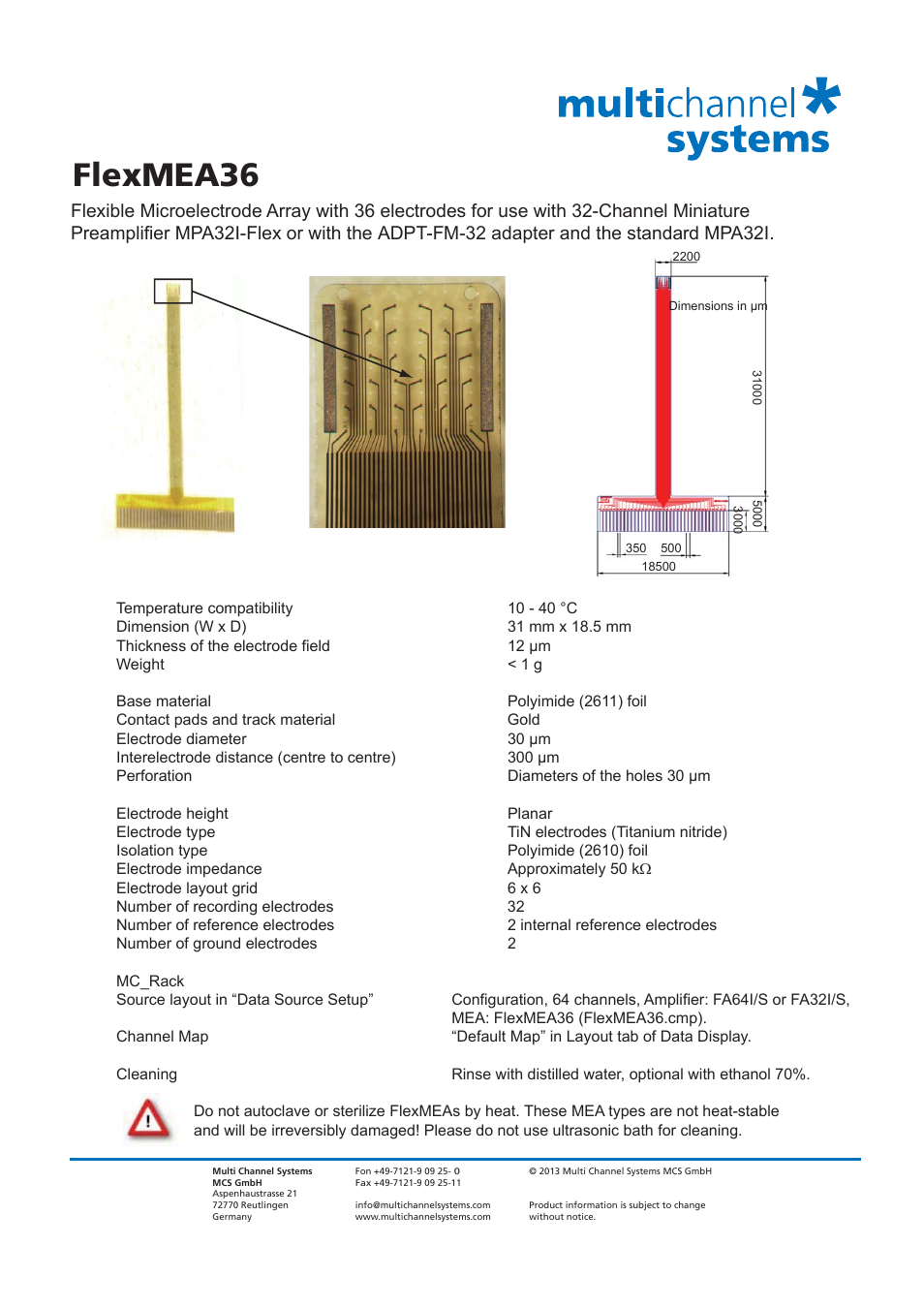 Flexmea36 | Multichannel Systems MEA Manual User Manual | Page 128 / 135