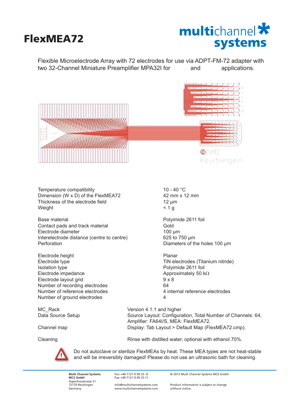 Flexmea72 | Multichannel Systems MEA Manual User Manual | Page 130 / 135