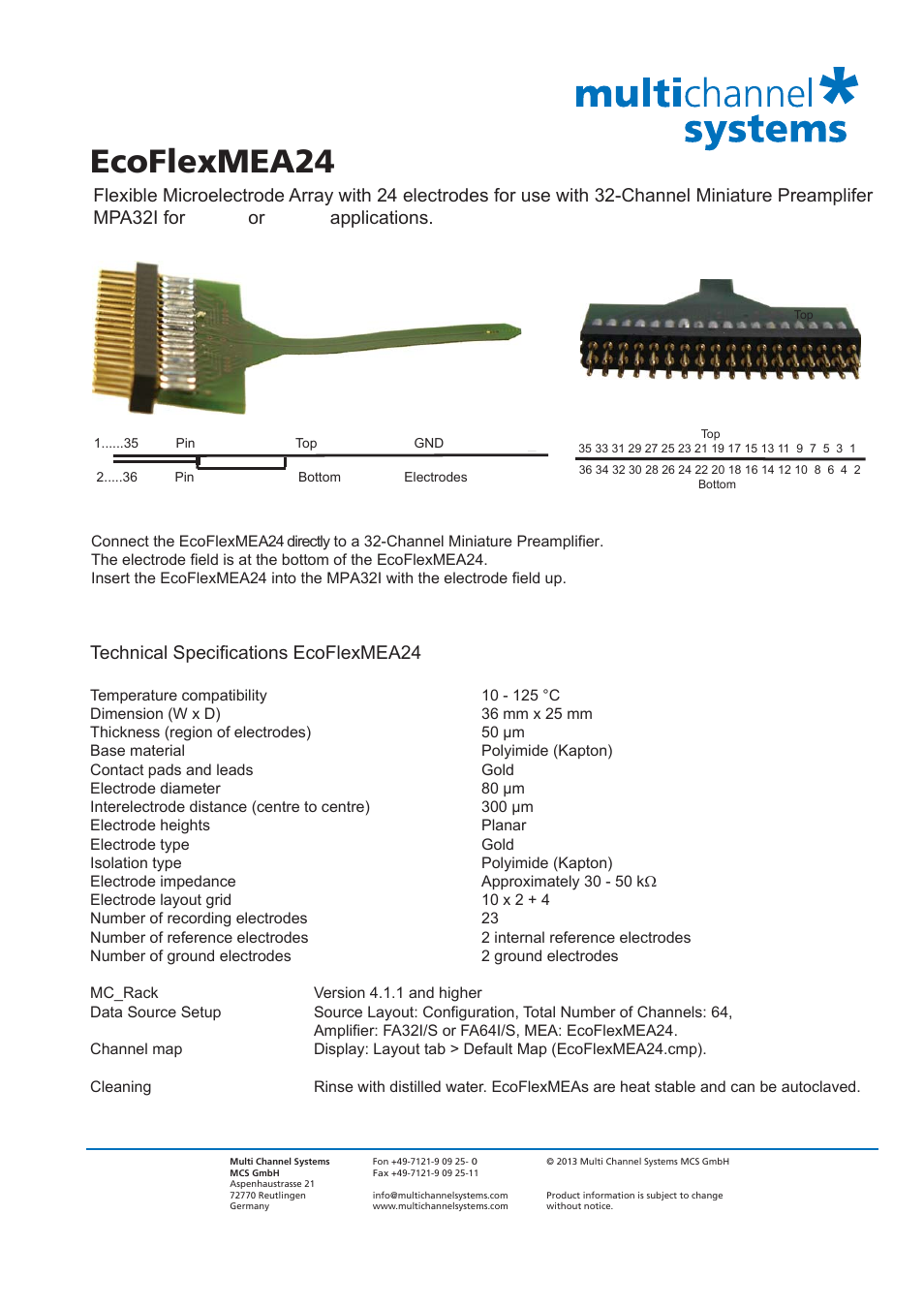 Ecoflexmea24 | Multichannel Systems MEA Manual User Manual | Page 132 / 135