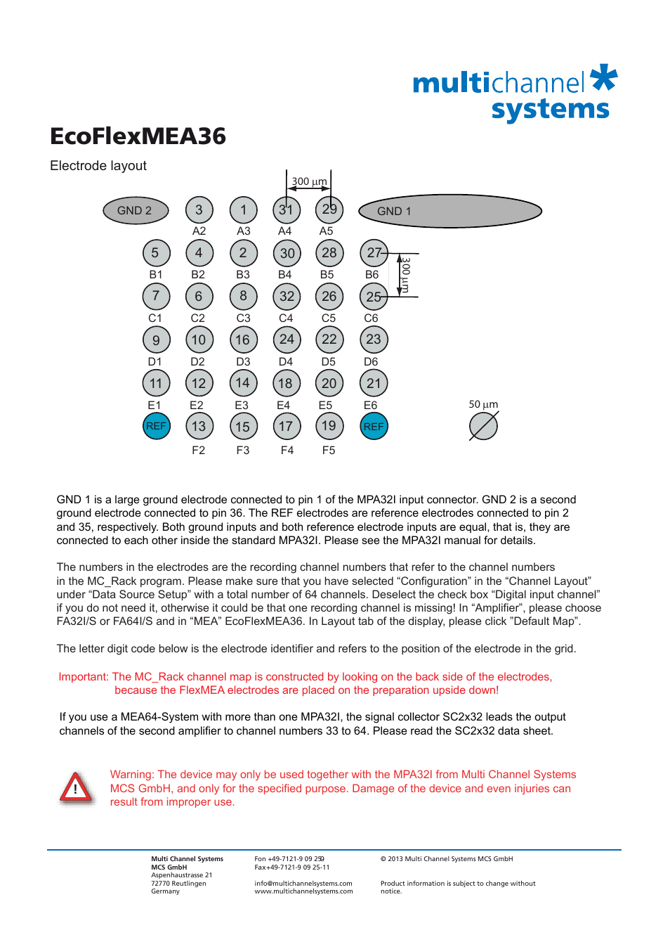 Ecoflexmea36 | Multichannel Systems MEA Manual User Manual | Page 135 / 135