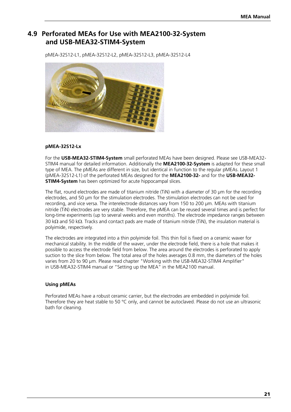 Multichannel Systems MEA Manual User Manual | Page 21 / 135