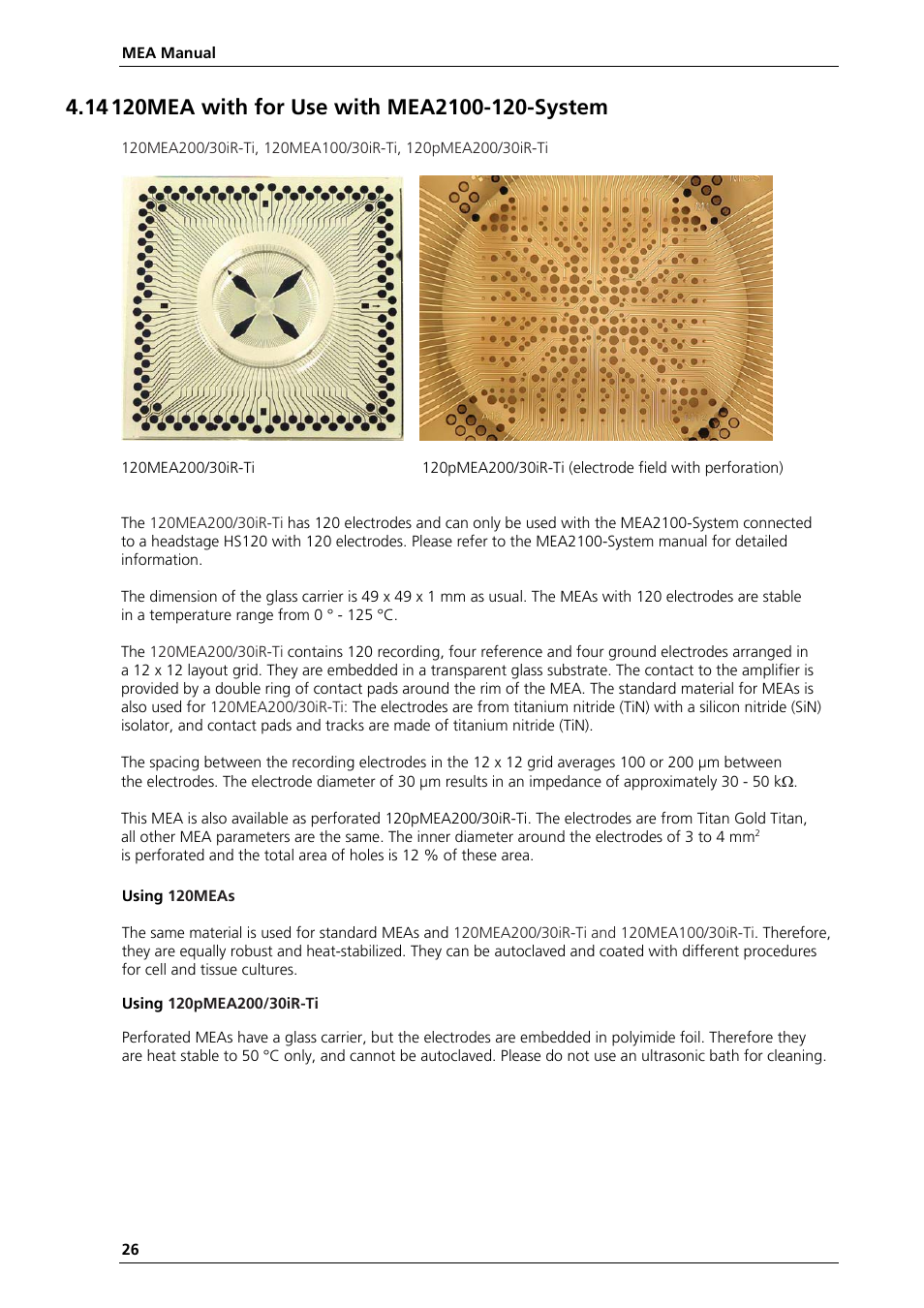 Multichannel Systems MEA Manual User Manual | Page 26 / 135