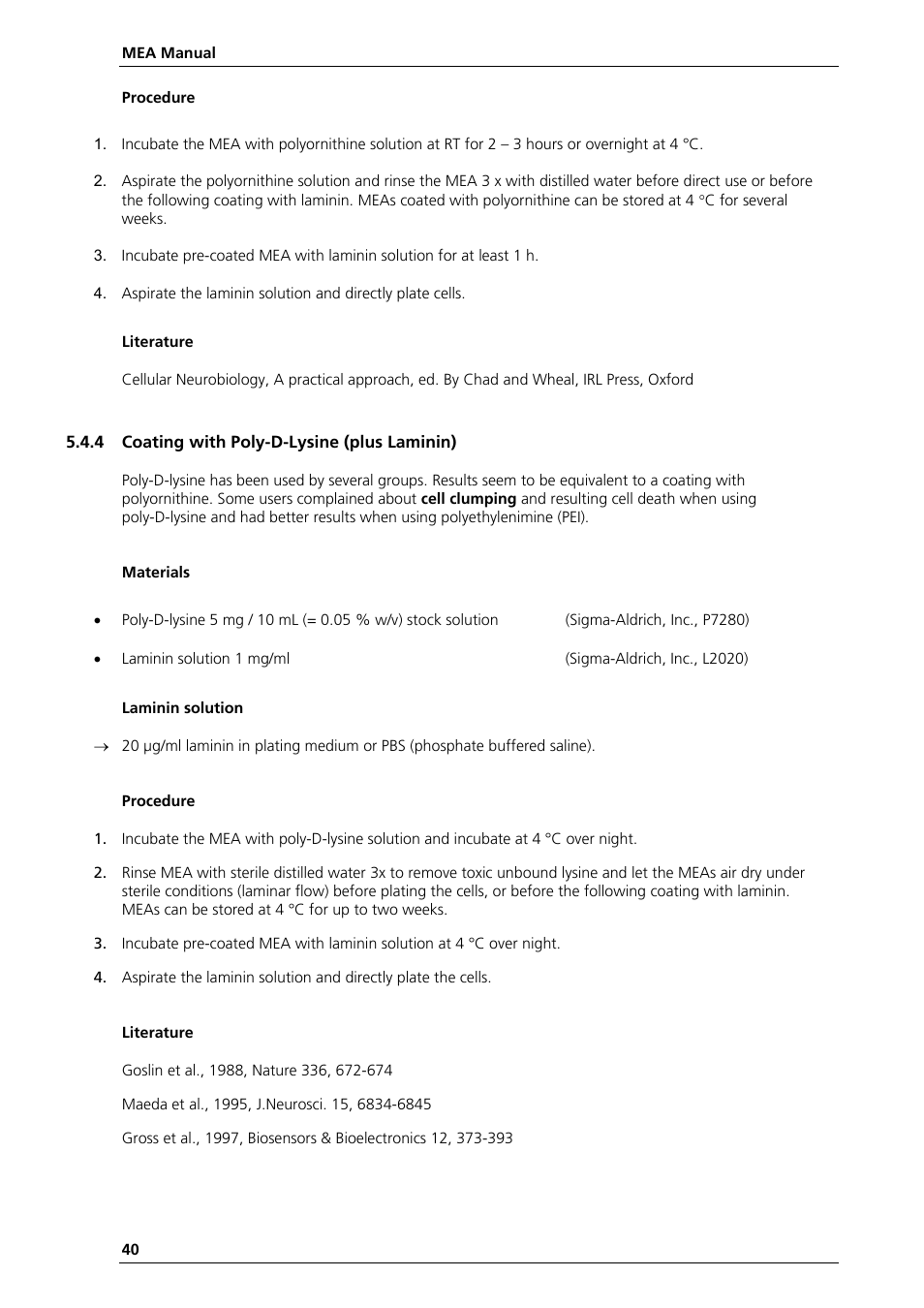 Multichannel Systems MEA Manual User Manual | Page 40 / 135