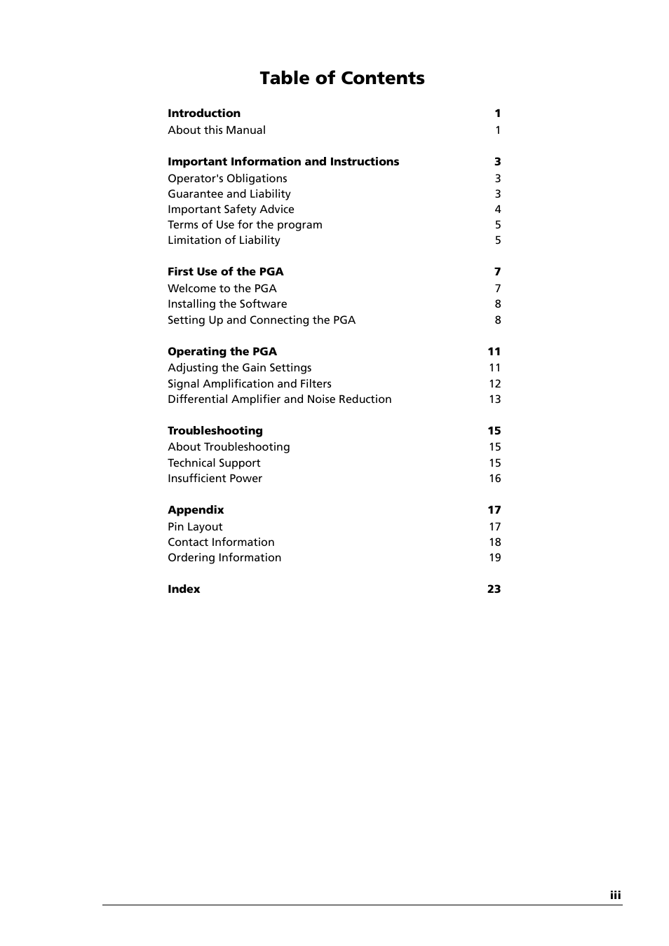 Multichannel Systems PGA Manual User Manual | Page 3 / 29