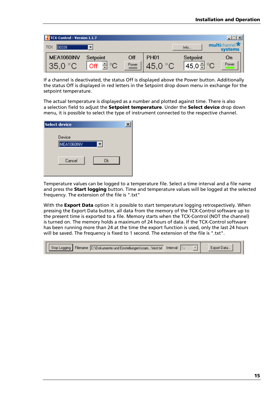Multichannel Systems TC01-2 Manual User Manual | Page 19 / 30