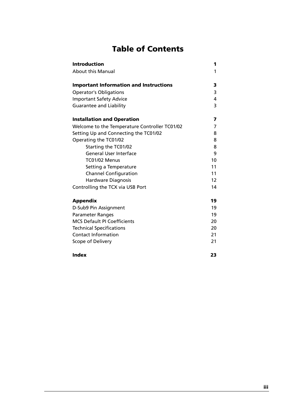 Multichannel Systems TC01-2 Manual User Manual | Page 3 / 30
